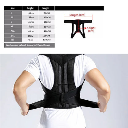 Adjustable Posture Corrector Back Support Shoulder Back Brace Posture Correction Spine Posture Corrector Postural Fixer Tape